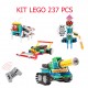 Kit Educativo Tipo Lego 237 Piezas