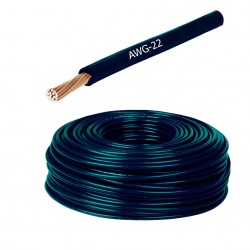 Cable Vehicular AWG 22 Negro X Metro