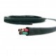 Cable Encauchetado 4X24 AWG Negro X Metro