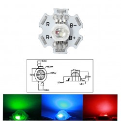 Led 3W RGB con Disipador