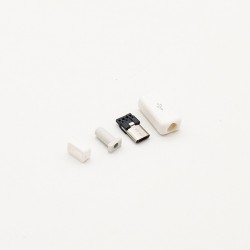 Conector Micro USB Tipo B Macho Con Carcasa