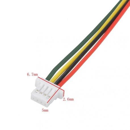 Conector JST 4 Pin Hembra de 1.25mm con Cable