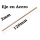 Eje Acero 2x120 mm