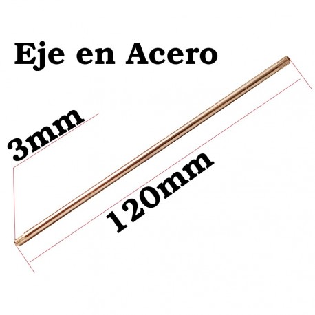 Eje Acero 3x120 mm