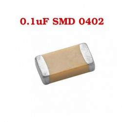 Capacitor Cerámico 0.1uF SMD 0402 a 156V