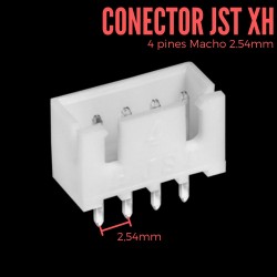 Conector JST XH 4 Pin Macho de 2.54mm
