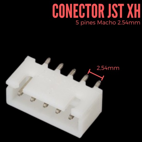 Conector JST XH 2 Pin Hembra de 2.54mm con Cable - BIGTRONICA