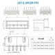 Conector JST XH 5 Pin Macho de 2.54mm