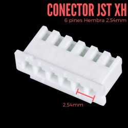 Conector JST XH 6 Pin hembra de 2.54mm