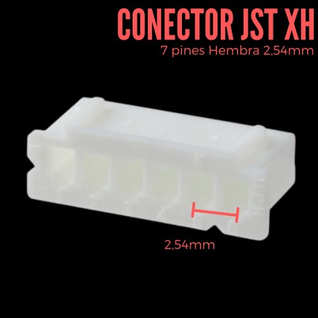 Conector JST XH 2 Pin Hembra de 2.54mm con Cable - BIGTRONICA