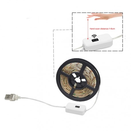 Cintal Led Usb Blanco Frio con Sensor de Proximidad 1Mt