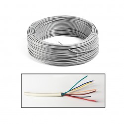 Cable Encauchetado 7X28 AWG Gris x Metro