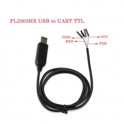Conversor USB tipo A a TTL 4 Pines con PL2303HX
