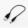 Cable USB a Plug DC 2.1mm 26cm