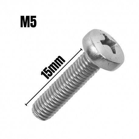 Tornillo M5 15mm (6 Unidades)