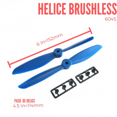 Hélice Motor Brushless 6045