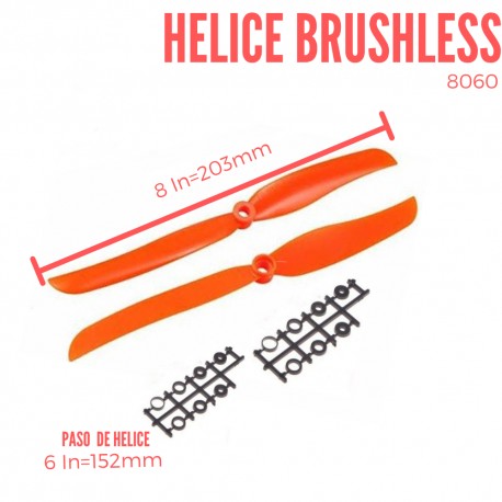 Hélice Motor Brushless 8060