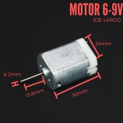 Motor DC 6-9V Eje Largo