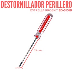 Destornillador Estrella Perillero (SD-5101B)