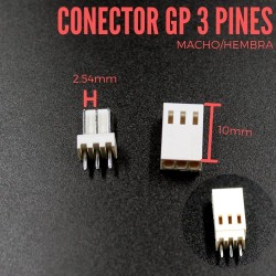 Conector GP 3 Pines (Pareja)