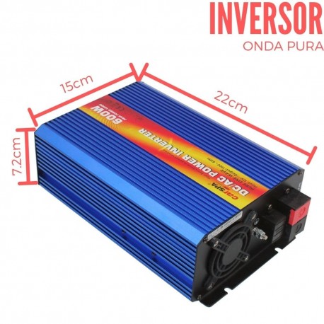 Inversor (Onda pura) DC/AC 12V 600W-CarSpa