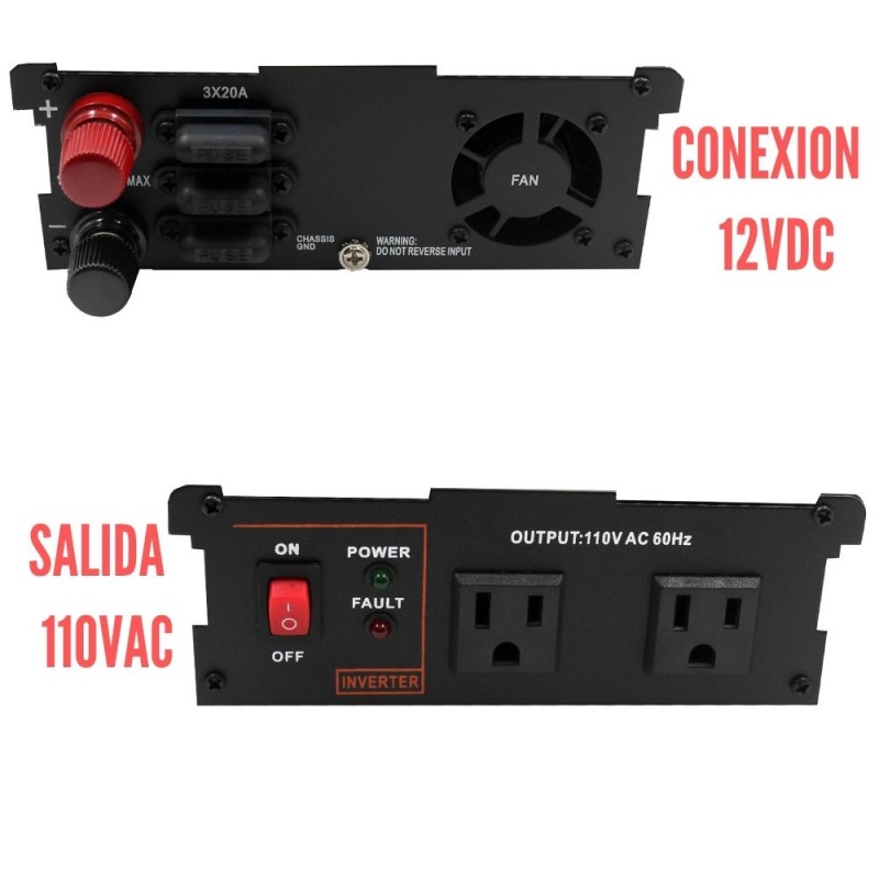 Inversor Corriente 500wt Onda Modificada 12v 220v Auto Camio – AB  Distribuidora