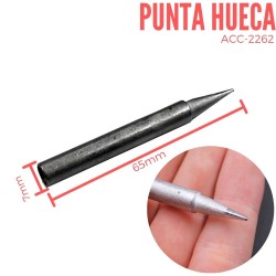 Punta Conica en Acero Estañado para Cautin 7mm