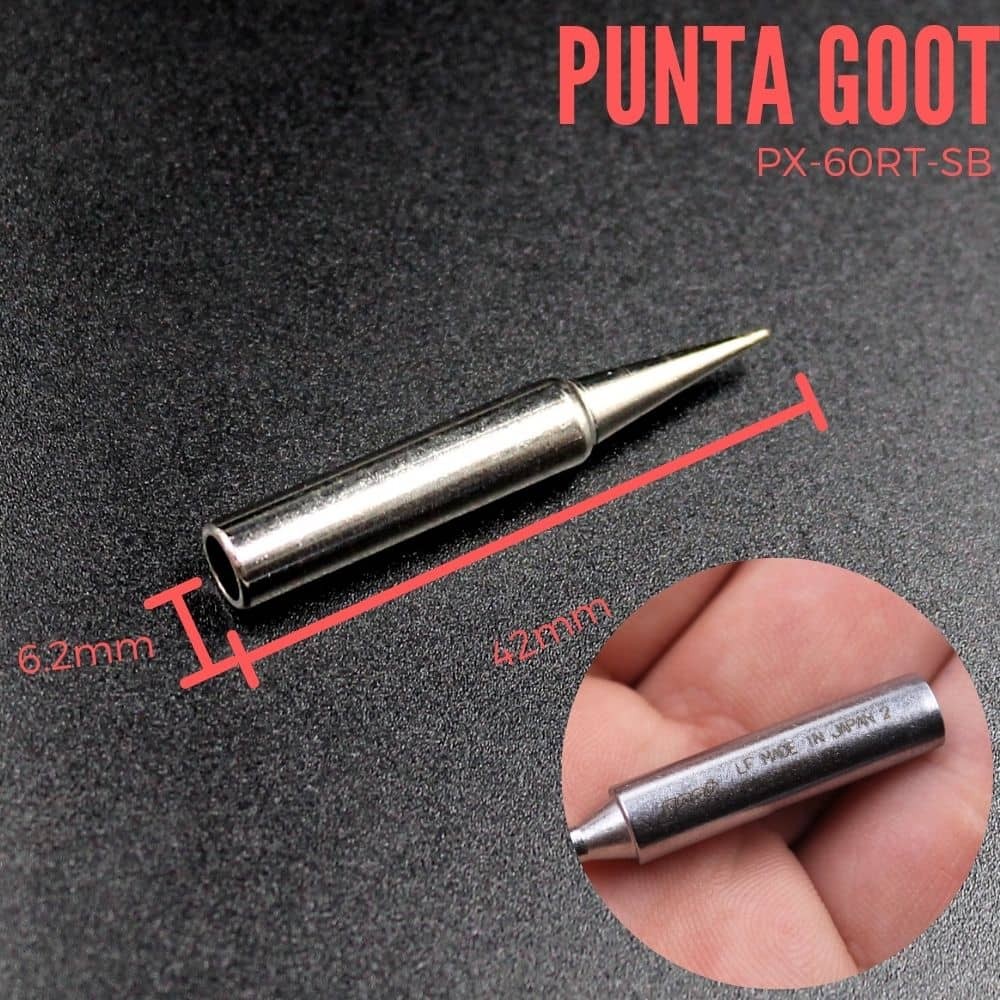 Punta Hueca para cautín de 12/22W Goot Japón