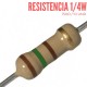 Resistencia 150 Ohm 1/4 W 10 UND