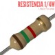 Resistencia 1.5K Ohm 1/4 W (10 Pcs)