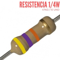 Resistencia Electrica 47K Ohm 1/4 W
