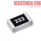 Resistencia 2.2KOhm SMD 1206 1/4 W