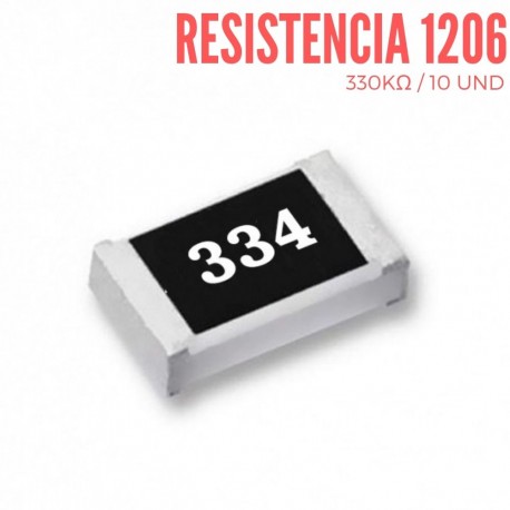 Resistencia 330KOhm SMD 1206 1/4 W