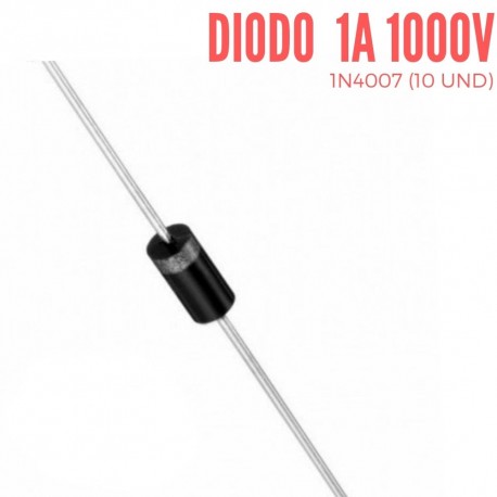 Diodo Rectificador 1N4007 1A/1000V