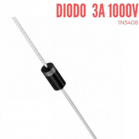 Diodo Rectificador 1N5408 3A-1000V