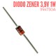 Diodo Zener 3.9V 1W (1N4730A)