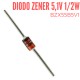 Diodo Zener 5,1V 1/2W (BZX55B5V1)