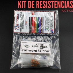 Kit de Resistencias 1/4W (100 Pcs)