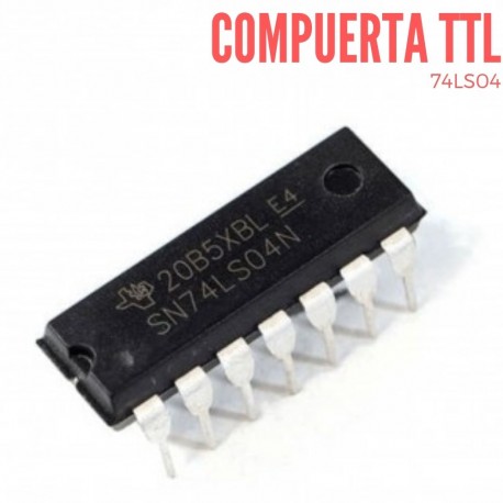 Compuerta NOT 74LS04