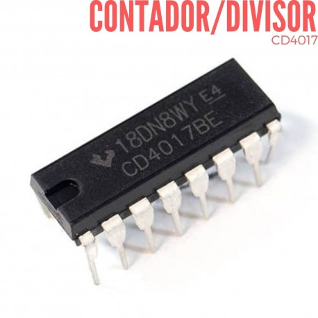 Circuito Integrado Contador/Divisor (CD4017)
