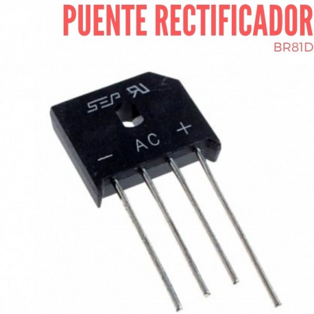 Puente Rectificador 100V 2A (BR81D)