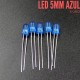 Led Difuso 5mm Azul (5 Pcs)