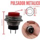 Pulsador Metalico Chasis Corto Rojo