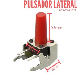 Pulsador Lateral 6x6x9.5mm