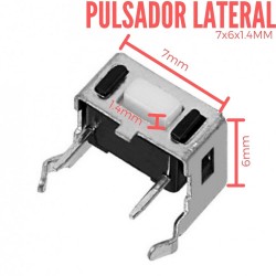 Pulsador Lateral 7x6x1.4mm