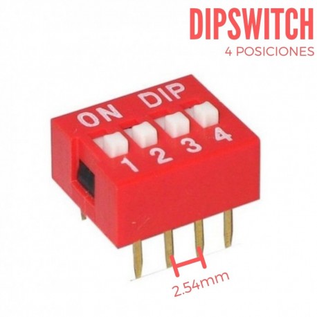 Dip Switch 4 Posiciones