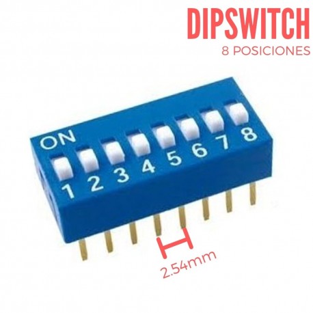Dip Switch 8 Posiciones