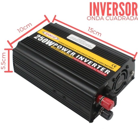 Inversor (Onda modificada) DC/AC 12V 250W-Paco