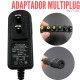 Adaptador de voltaje 9V 1.2A Multiplug