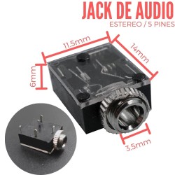 Jack Estereo para Chasis 3.5mm